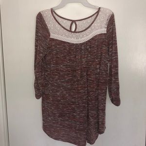 Mid-long sleeve maternity blouse